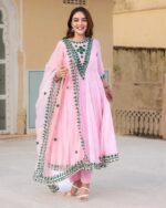 Regal Rani Pink Resham Anarkali Set
