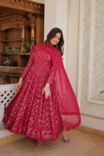 Royal Jamuni Georgette Anarkali Set - Image 3