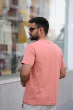 HA HA Salmon Pink T-shirt - Image 4