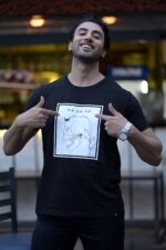 HA HA BLACK  T-SHIRT