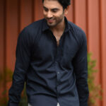 Solids : Blue Cotton Linen Shirt