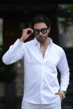 Premium Cotton Satin White Shirt - Image 4